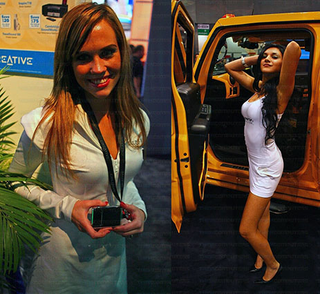 Illustration for article titled Even More Booth Babes from CES 2008